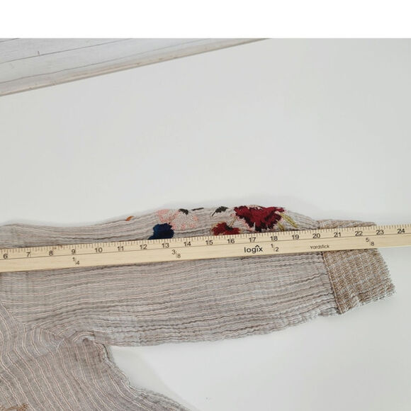 Johnny Was Workshop Voyager Tunic in Stripe, sz Large - Picture 12 of 14